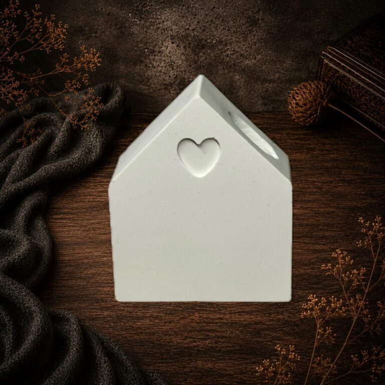 Haus Vase mini 5cm · Gips · Allgemein · Nr. MH-1C2X7I · Mihamei Einzelstück