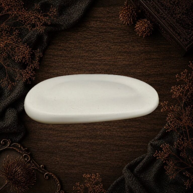 Stein oval dünn 10×5,5cm · Gips · Allgemein · Nr. MH-1DV8FA · Mihamei Einzelstück