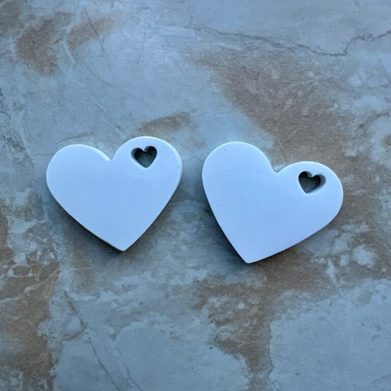 Herz in Herz Geschenk-Anhänger · Gips · Allgemein · Nr. MH-FHD28S · Mihamei Einzelstück